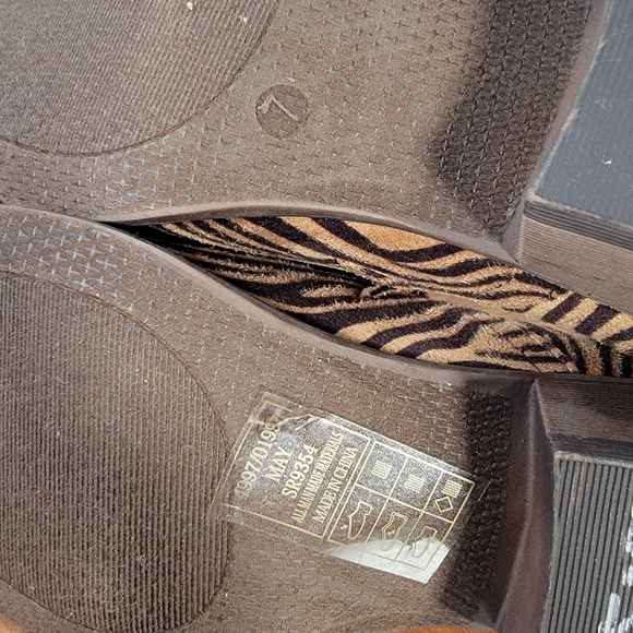 Pierre Dumas May Zebra Animal Print Ankle Boots Loafers Shooties Booties Size 7 - Picture 10 of 12